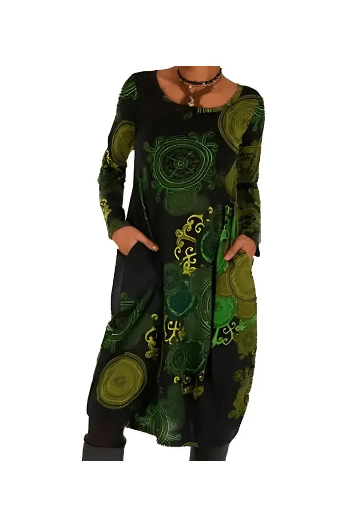 Nerina™ - Artistic Printed Dress