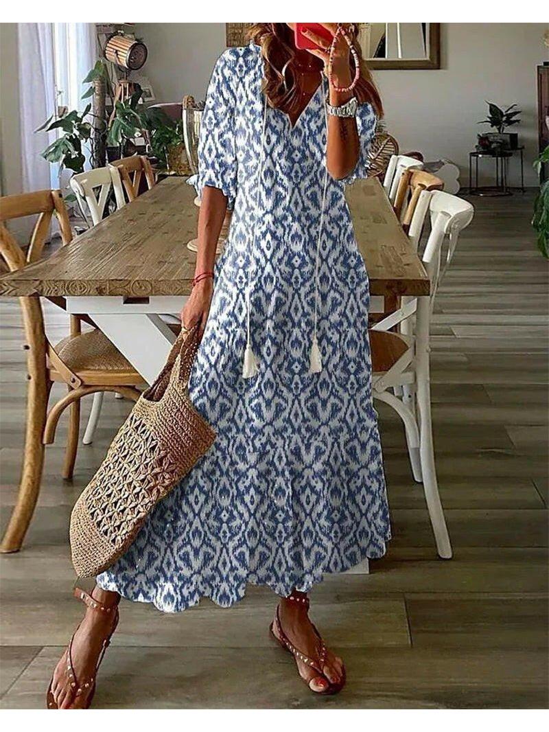 Dianna - Boho Tummy Coverage Dress