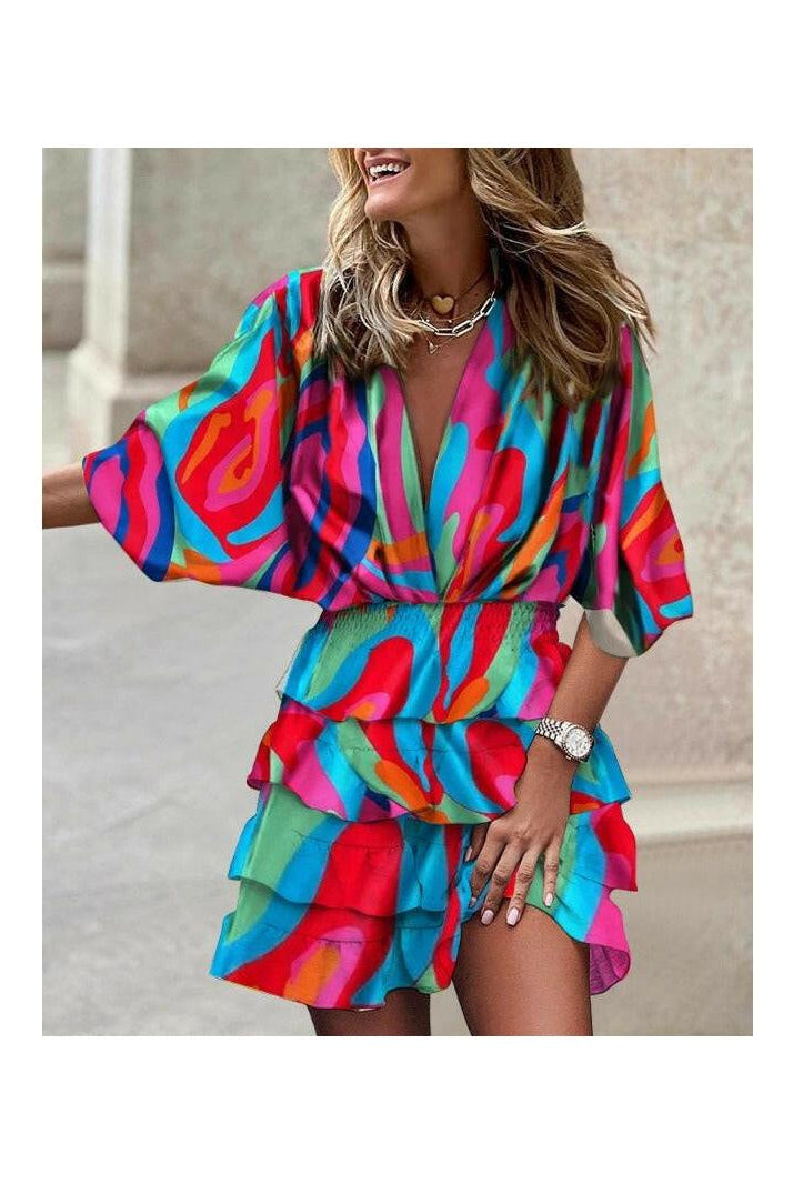 Francesca™ - Stylish Print Dress