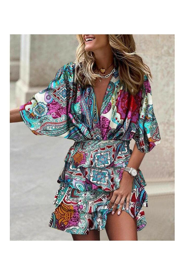 Francesca™ - Stylish Print Dress