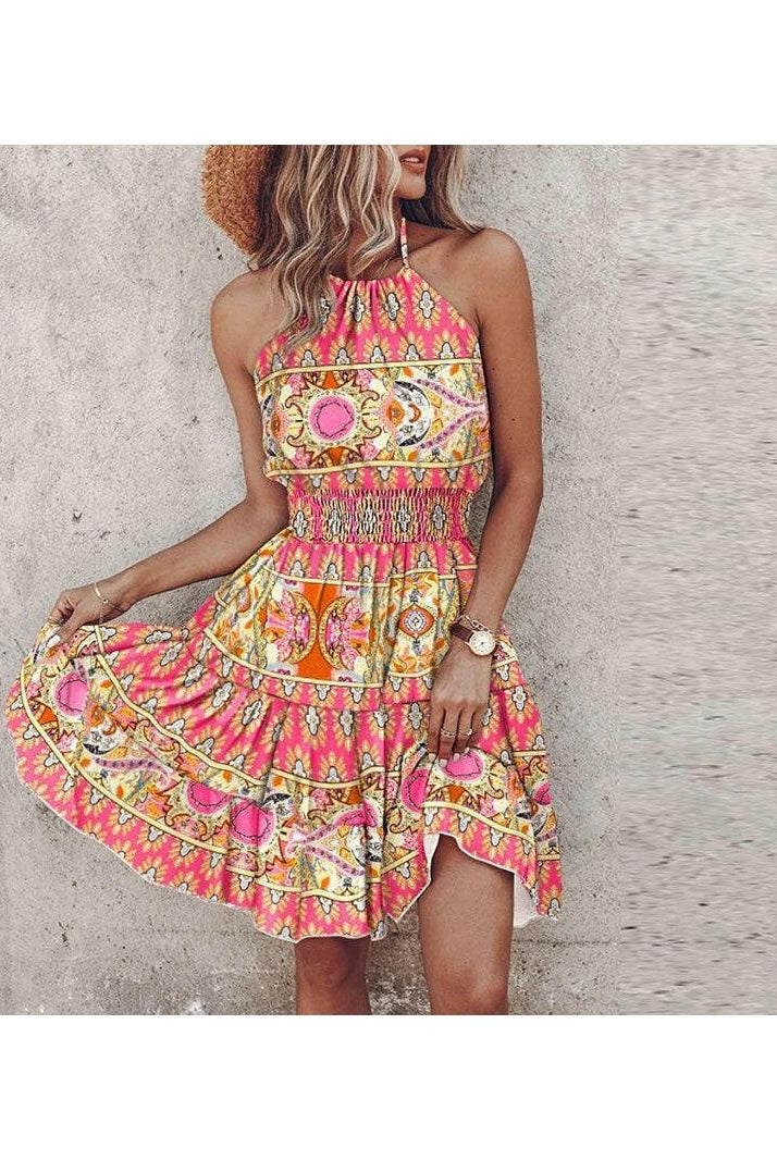 Angela™ - Chic Halter Dress