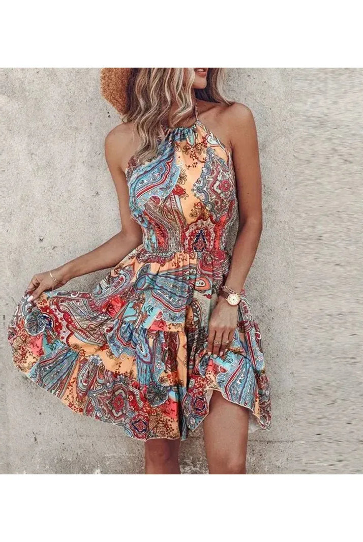 Angela™ - Chic Halter Dress