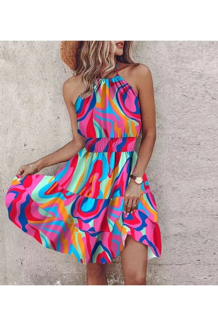 Angela™ - Chic Halter Dress