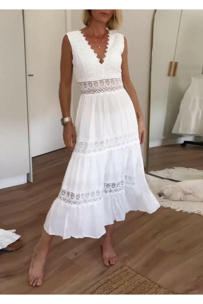 Alexa™ - Lace V-Neck Cami Dress