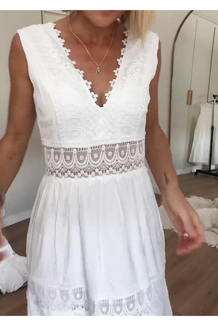 Alexa™ - Lace V-Neck Cami Dress