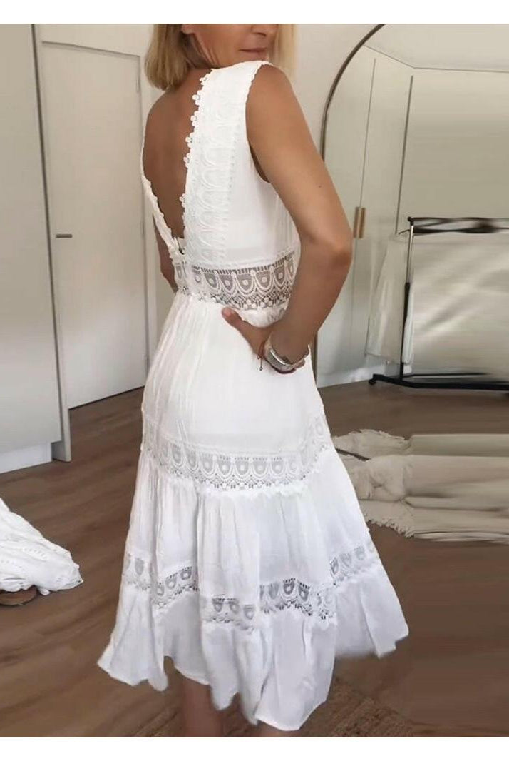 Alexa™ - Lace V-Neck Cami Dress