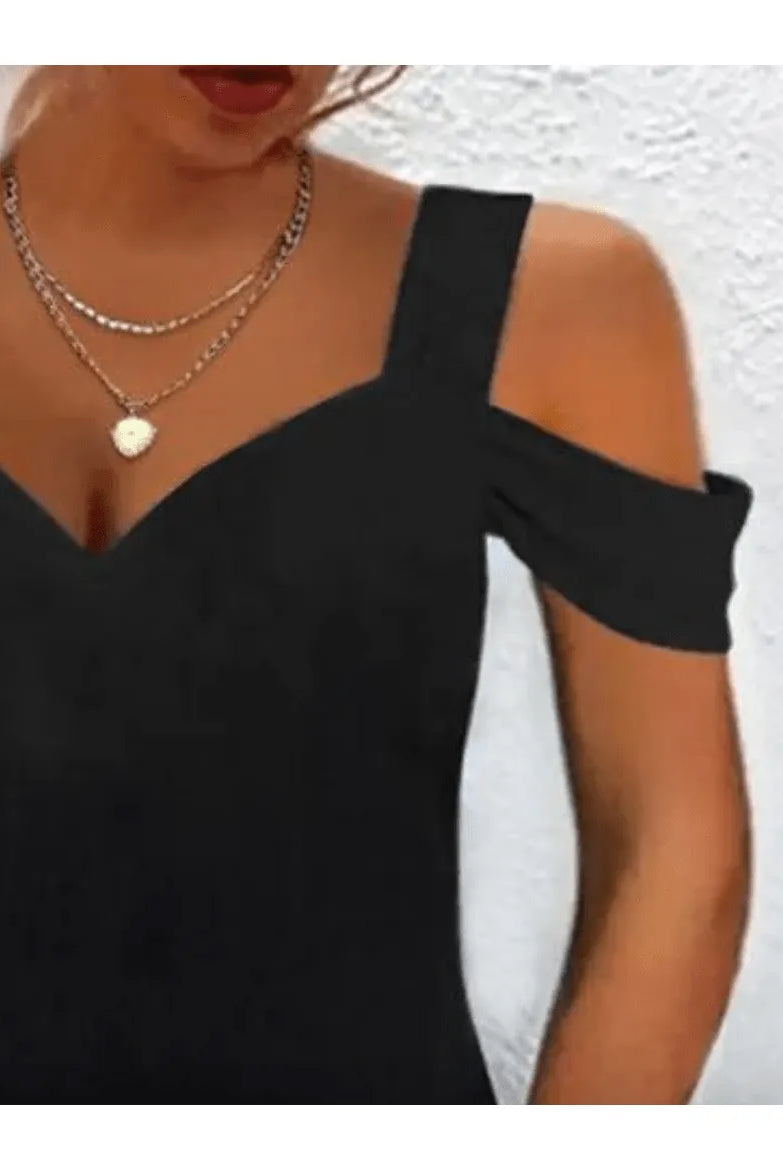 Avril™ - Chic Off-Shoulder Dress