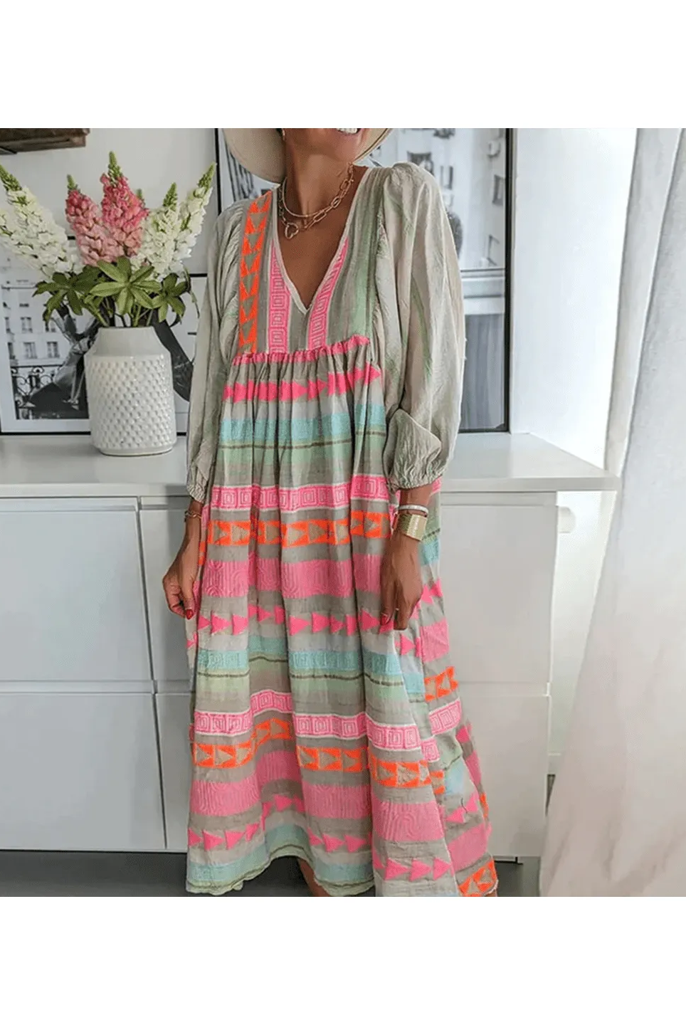 Sabrina™ - Comfortable Boho Dress