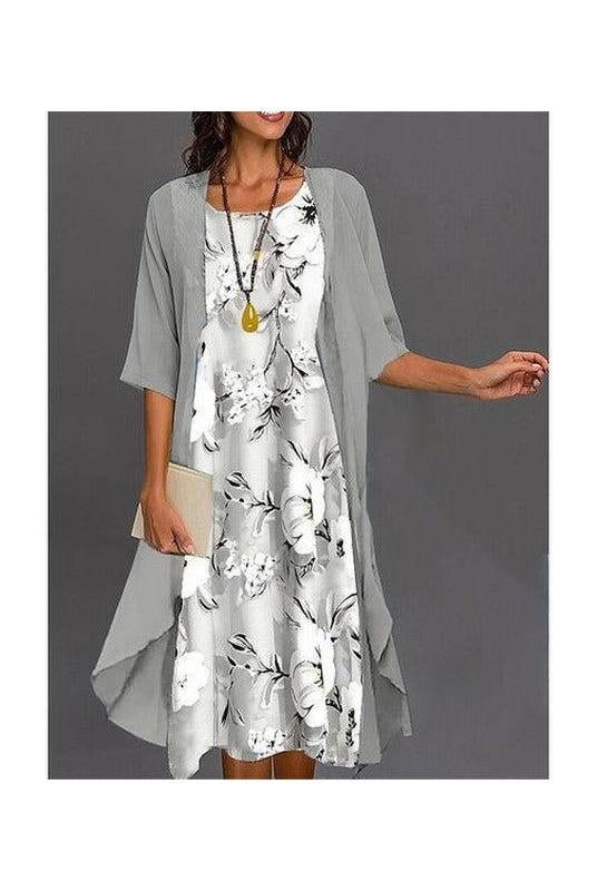 Viane™ - Elegant Printed Dress