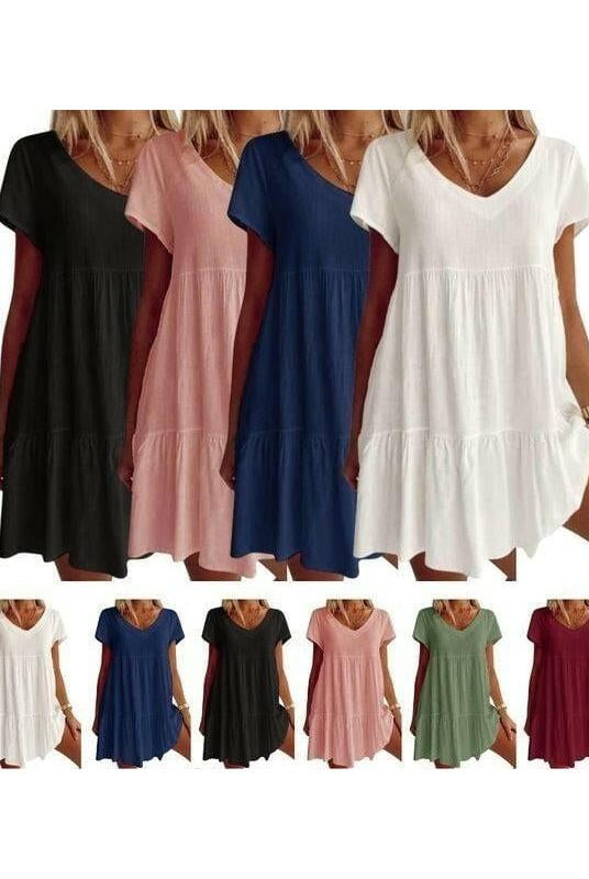 Suzy - Breezy V-Neck Dress