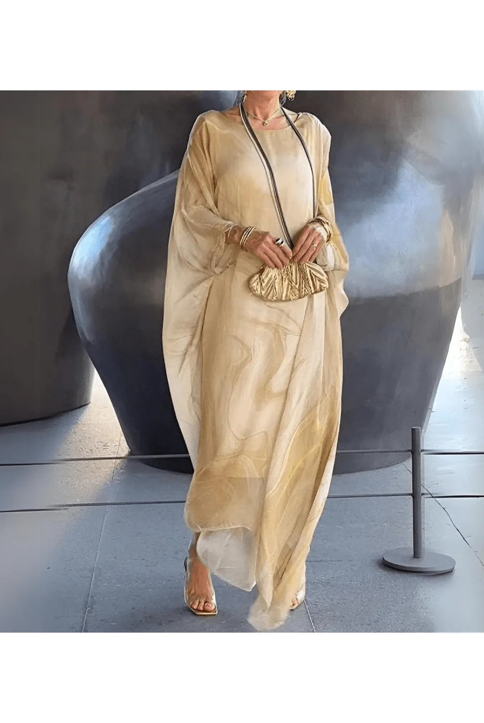 Laura™ - Charming Silk Chiffon Dress