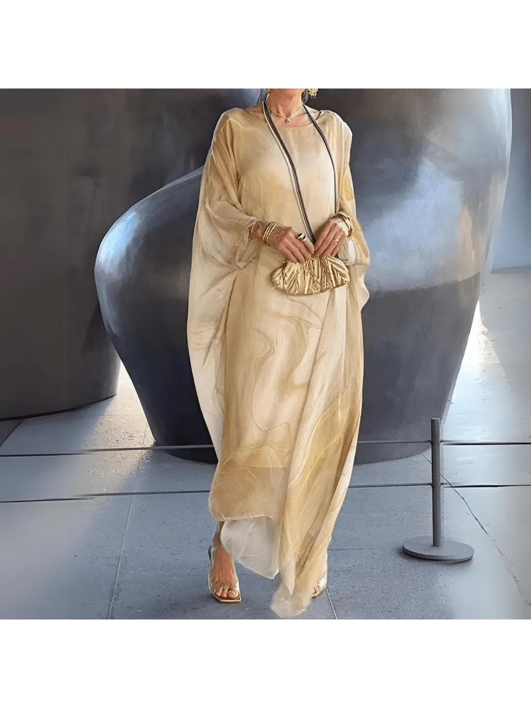 Laura™ - Charming Silk Chiffon Dress