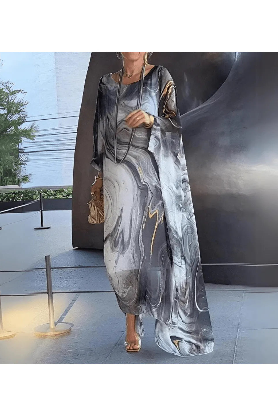 Laura™ - Charming Silk Chiffon Dress