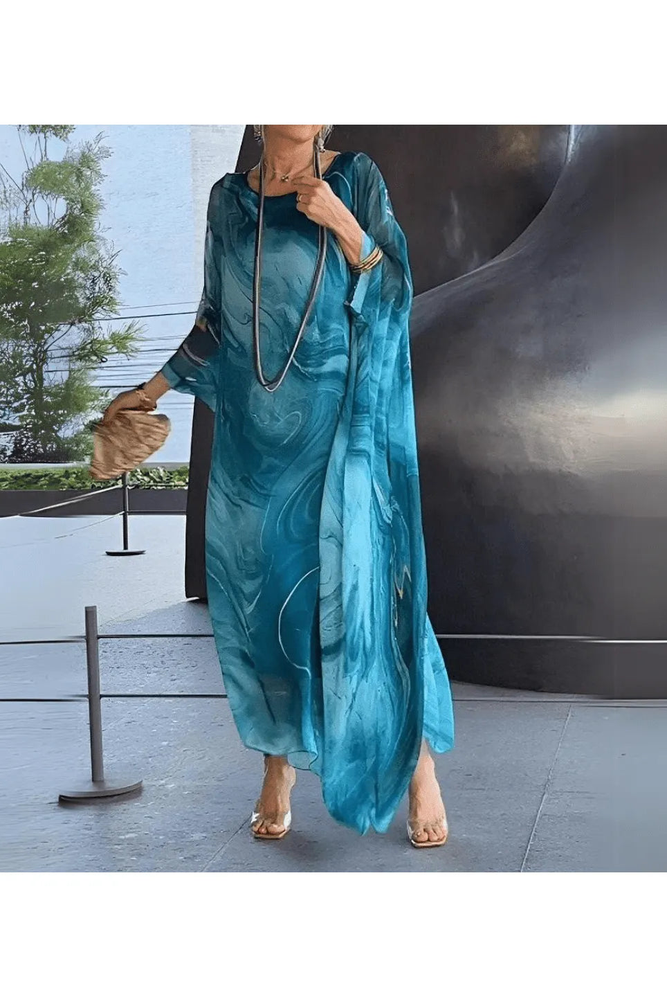 Laura™ - Charming Silk Chiffon Dress