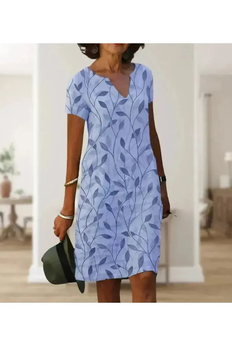 Galina | Casual Elegant Floral Print Dress