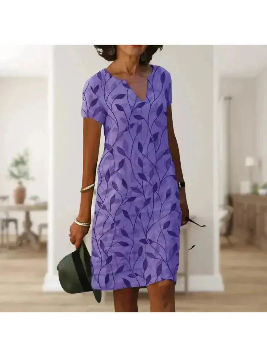 Galina | Casual Elegant Floral Print Dress