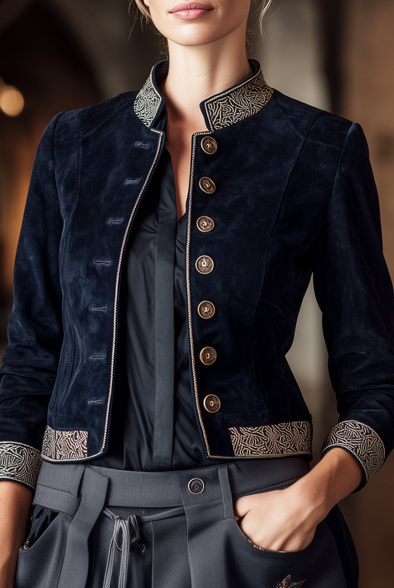 Navy | Military-Inspired Jacket - Lumina Vancouver - Lumina Vancouver