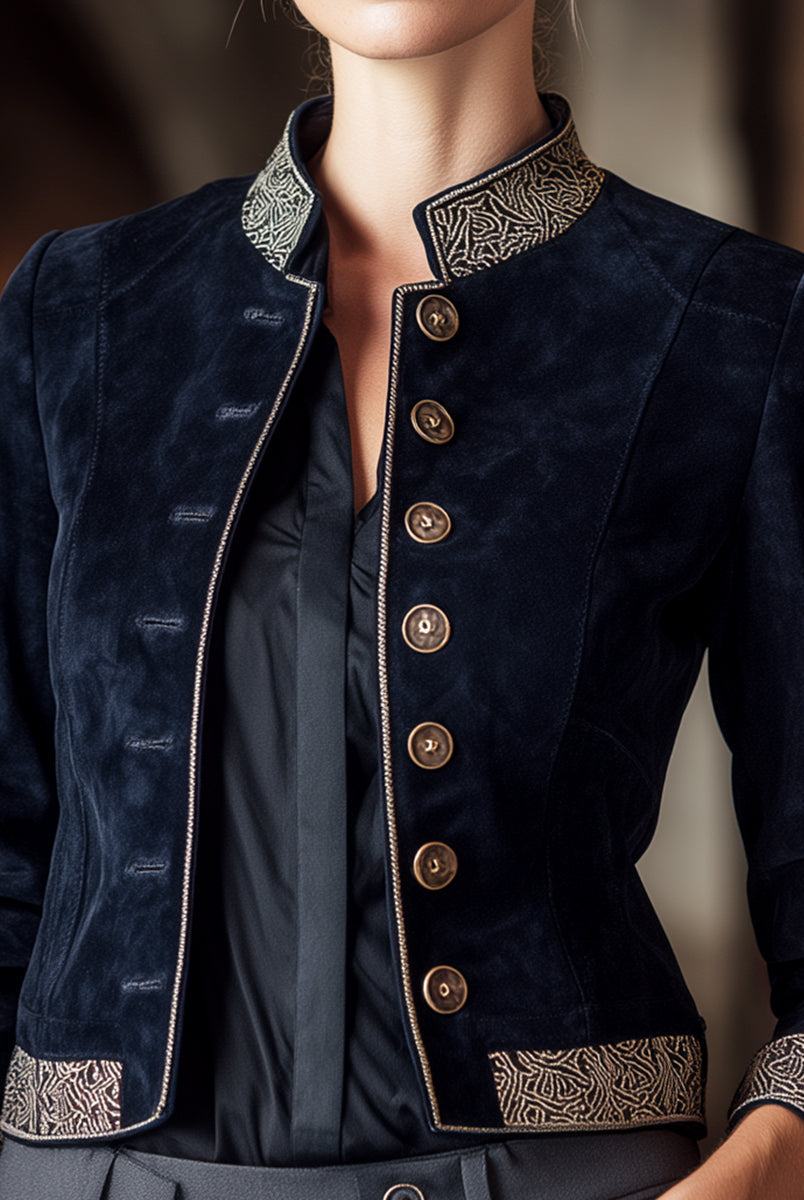 Navy | Military-Inspired Jacket - Lumina Vancouver - Lumina Vancouver