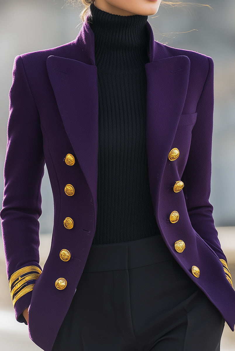 Elena | Double-Breasted Military Blazer - Lumina Vancouver - Lumina Vancouver