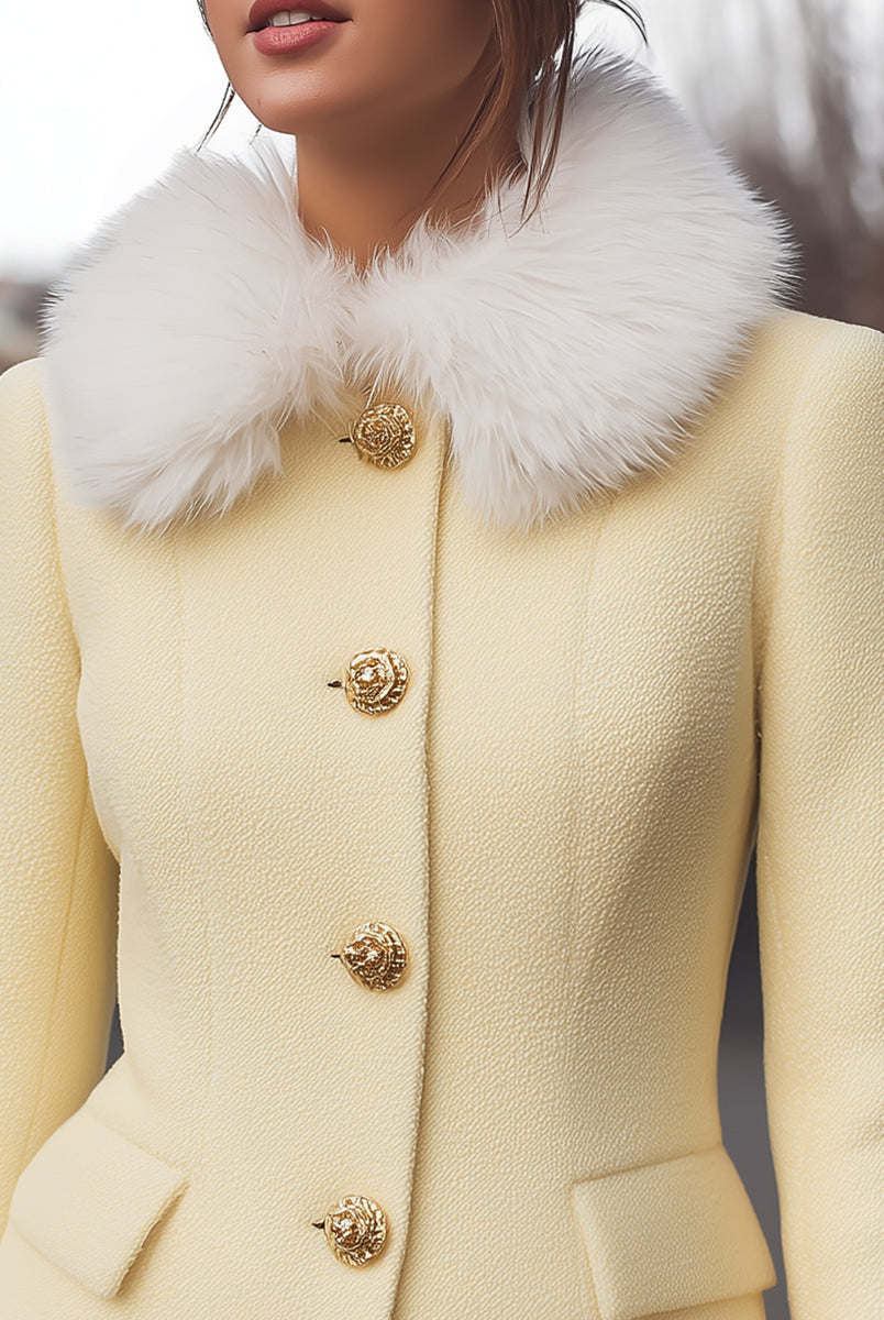 Elena | Jacket with Faux Fur Trims - Lumina Vancouver - Lumina Vancouver