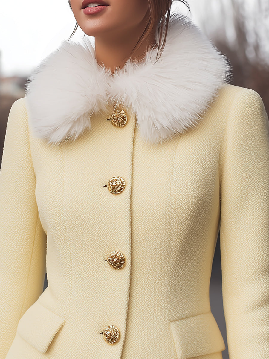 Elena | Jacket with Faux Fur Trims - Lumina Vancouver - Lumina Vancouver