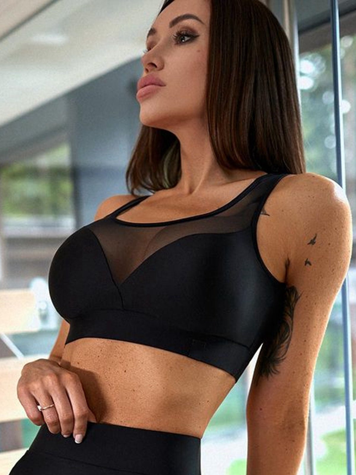 Super Sexy Unique Mesh Hip-lift Leggings