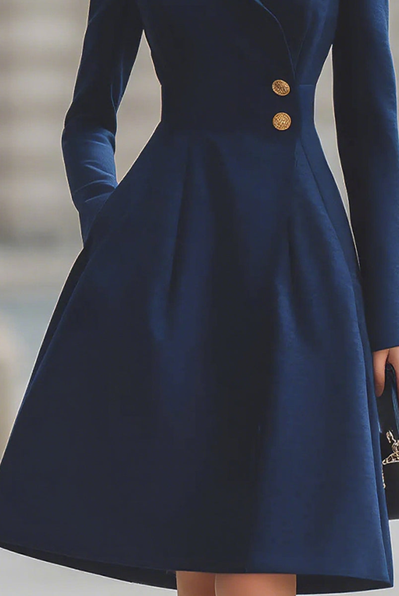 Isabelle |Tailored Fit Flared Coat Dress - Lumina Vancouver - Lumina Vancouver