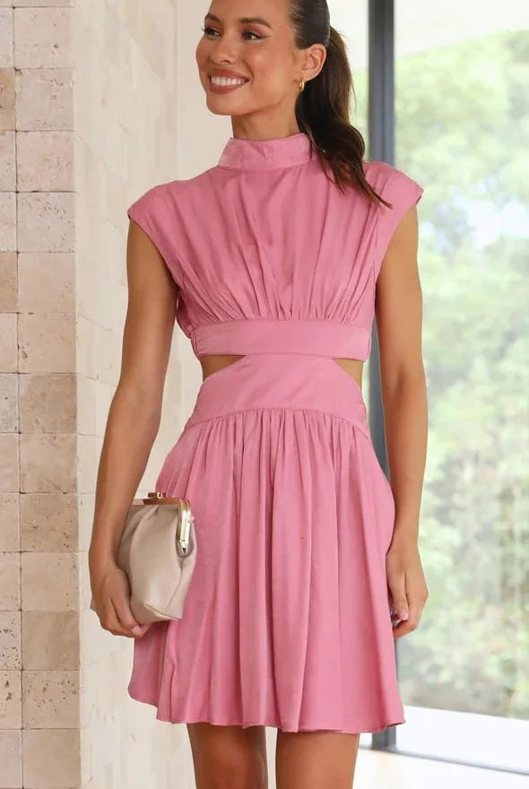 Women's Two-Piece Outfit - Sleeveless Crop Top & High-Waisted Flared Skirt by Lumina Vancouver