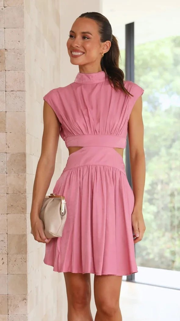 Women's Two-Piece Outfit - Sleeveless Crop Top & High-Waisted Flared Skirt by Lumina Vancouver