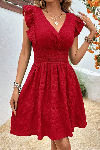 Women's Mini Dress - Sleeveless V-Neck - Flowy Lightweight Casual Wear by Lumina Vancouver