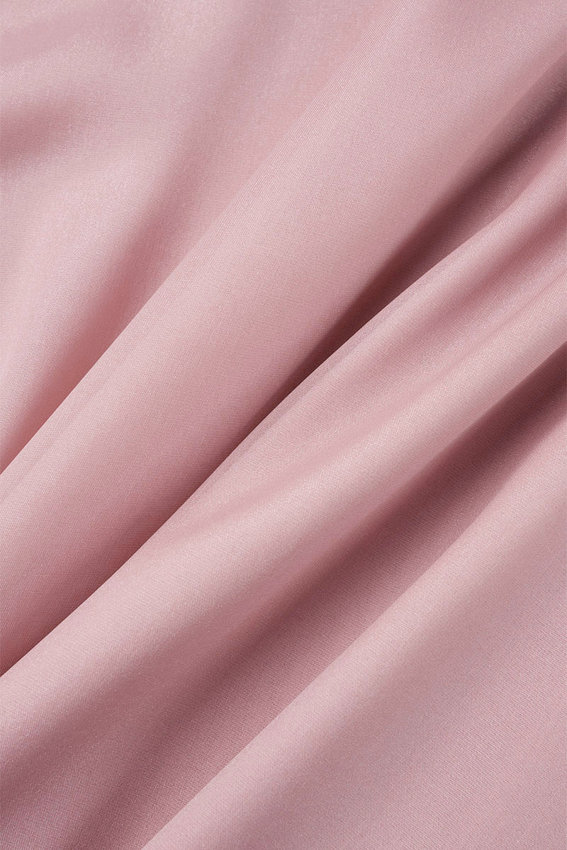 Women's Dress - Knee Length Flowy Fit - V-Neck Ruffle Lace Detail - Sheer Long Sleeve by Lumina Vancouver