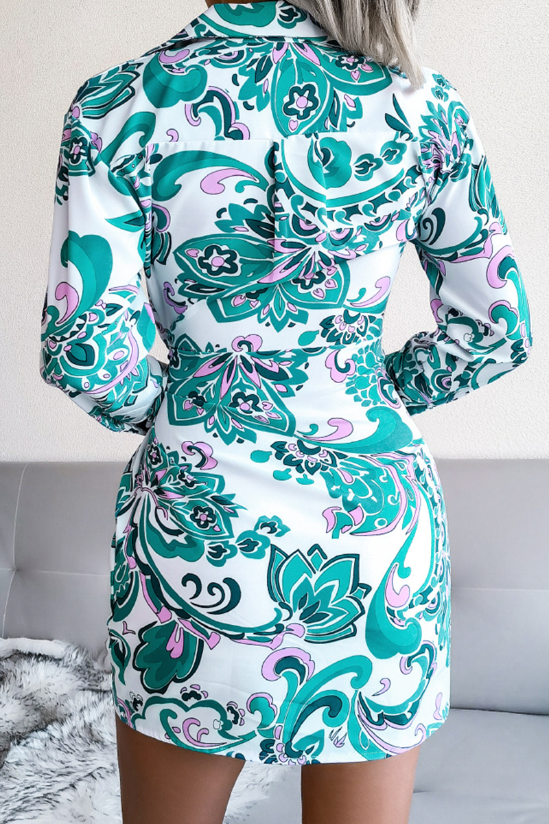 Women's Wrap Dress - V-Neck - Long Sleeve - Tie Waist - Short Length Stylish Fit by Lumina Vancouver