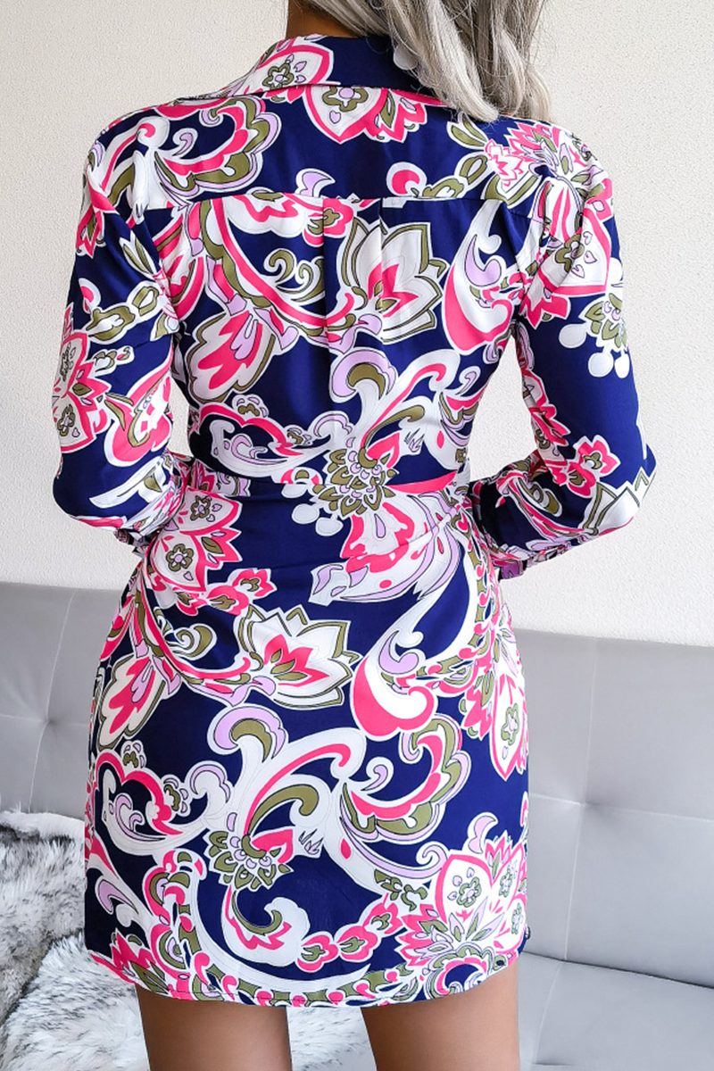 Women's Wrap Dress - V-Neck - Long Sleeve - Tie Waist - Short Length Stylish Fit by Lumina Vancouver