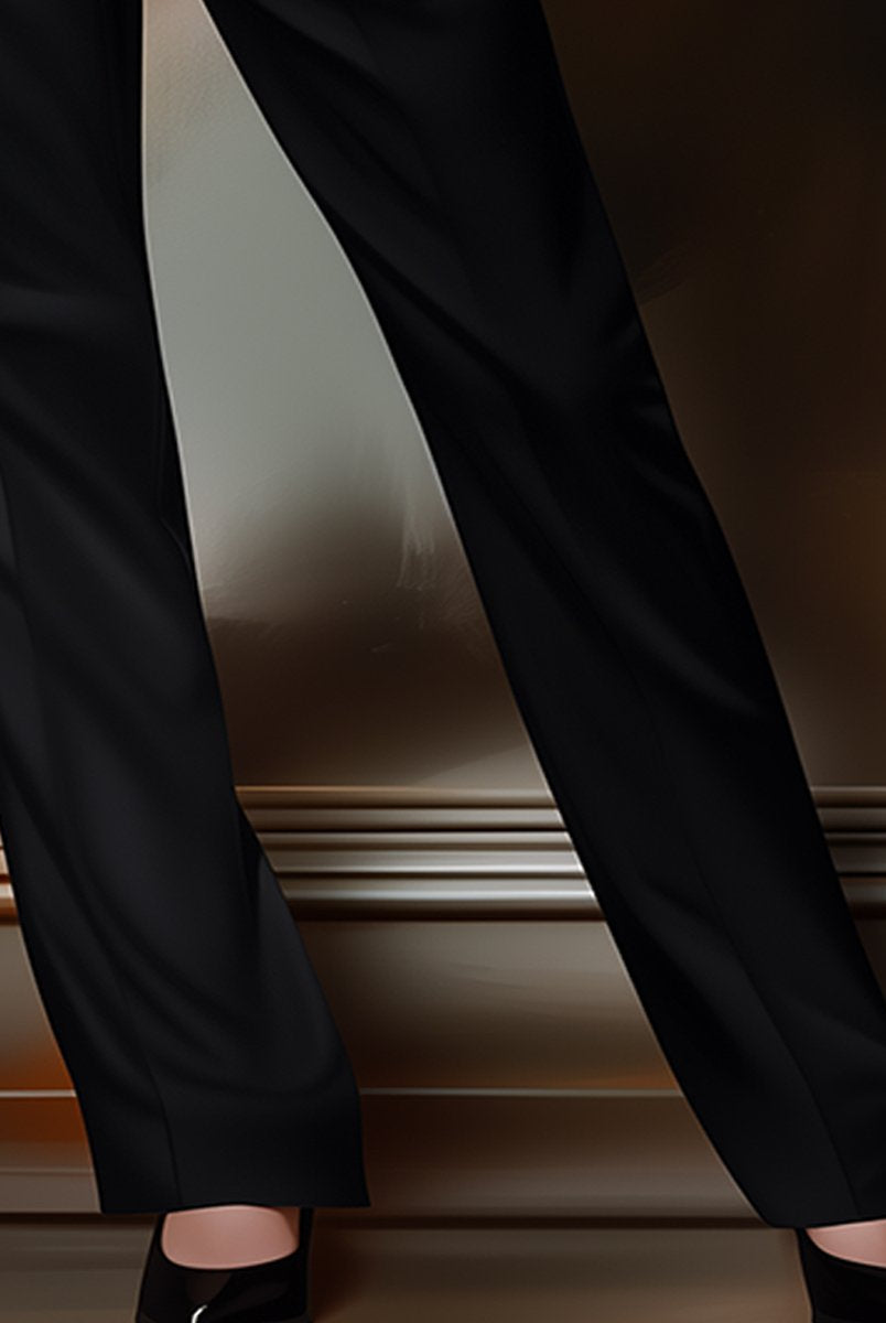 Isabelle | Classic Black Twill Pants - Lumina Vancouver - Lumina Vancouver