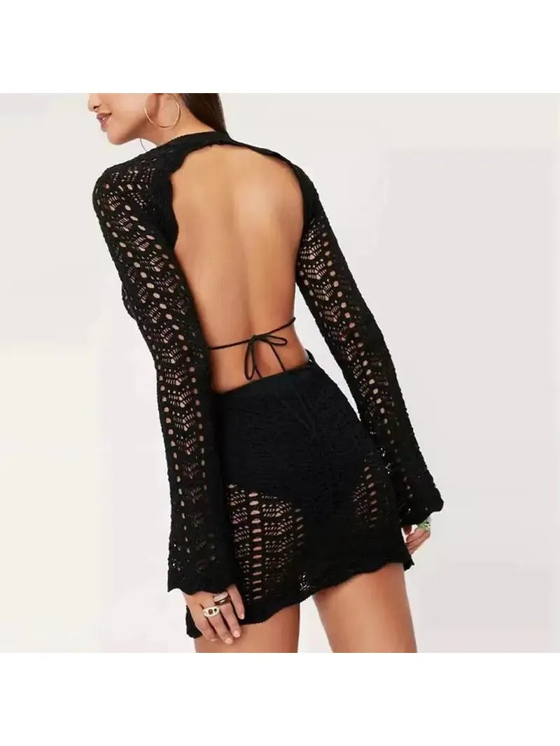 Stunning Flower-Patterned Cover Up Dress