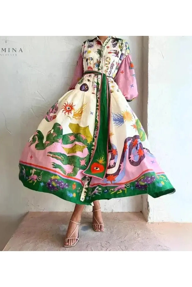 Delphina - Italian Maxi Dress