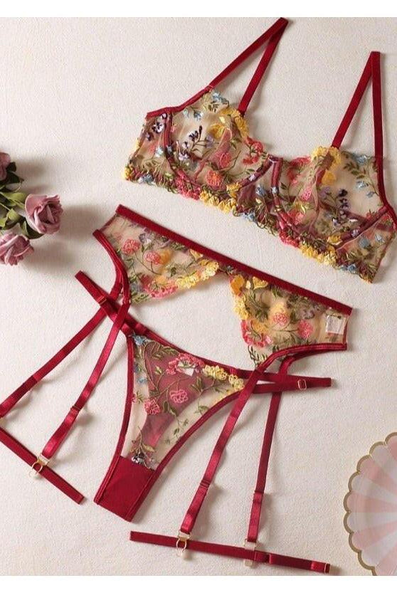 Daisy | 3-Piece French Lingerie Set