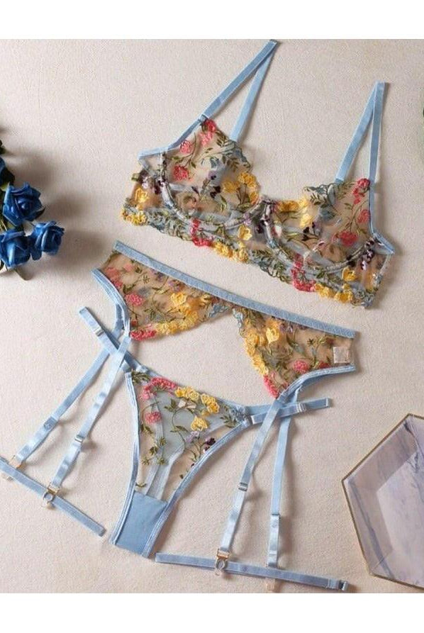 Daisy | 3-Piece French Lingerie Set