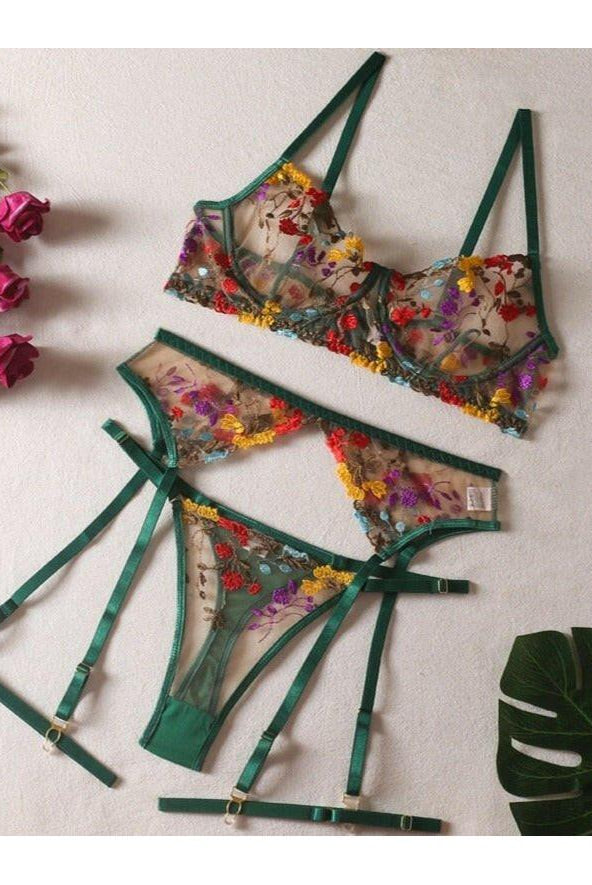 Daisy | 3-Piece French Lingerie Set