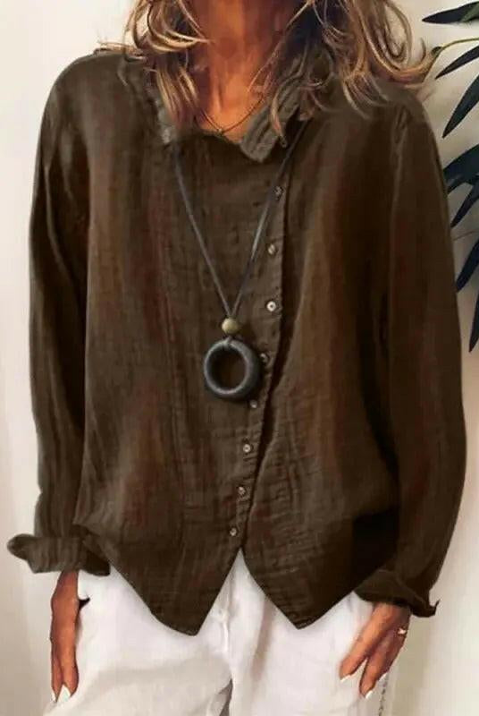 Women's Cotton || Casual Long Shirt