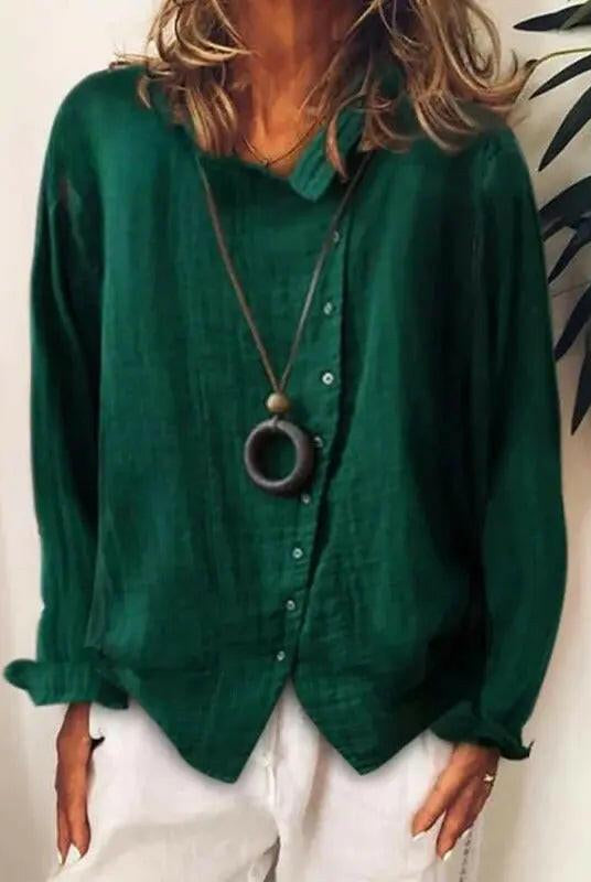 Women's Cotton || Casual Long Shirt