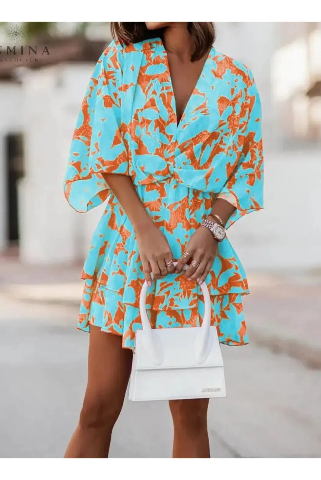 Valeria - Bohemian Floral Mini Dress