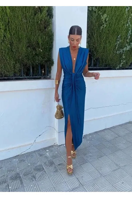 Yvaine - Elegant Pleated Dress