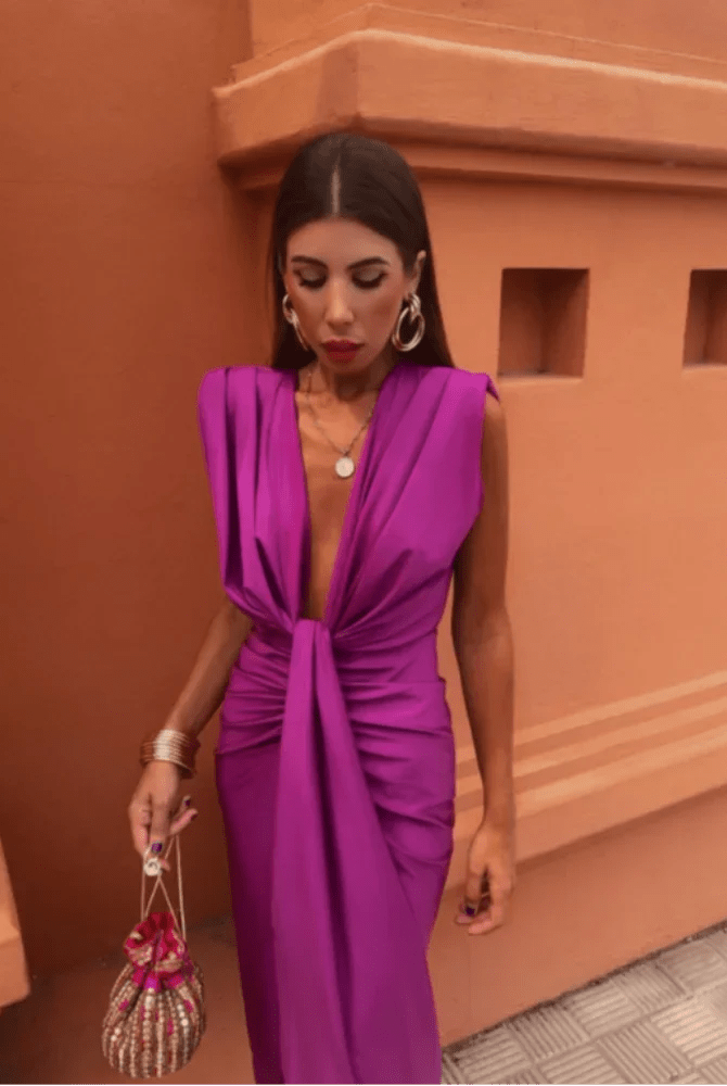 Yvaine - Elegant Pleated Dress