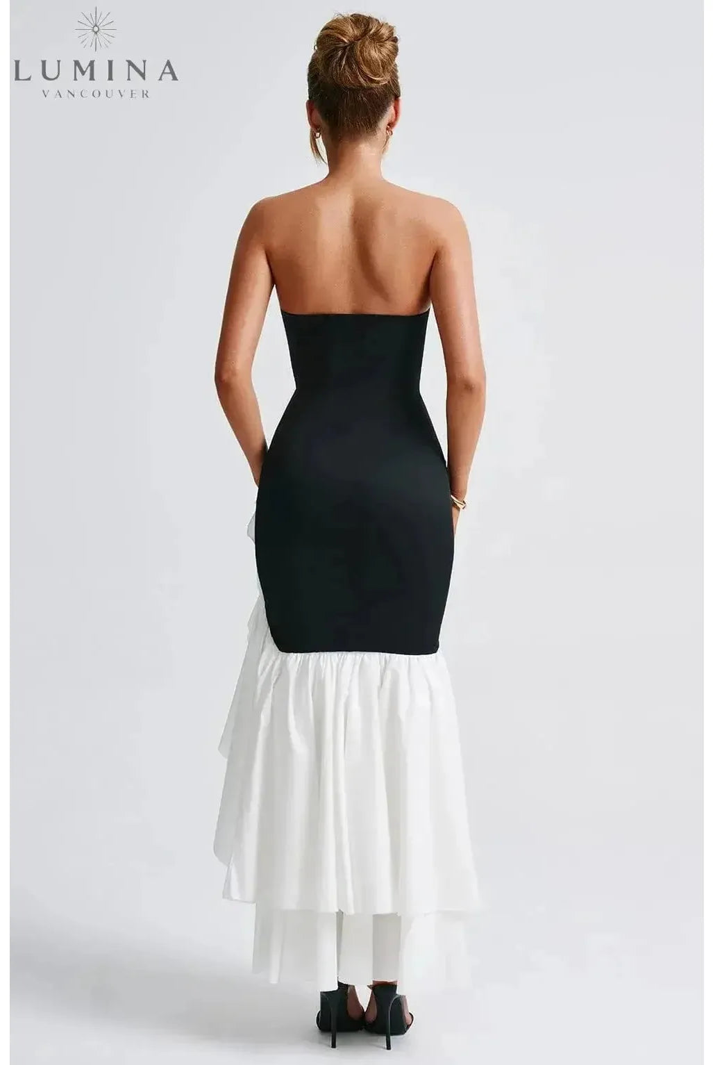 Riviera | Sleeveless Slit Ruffle Maxi Dress