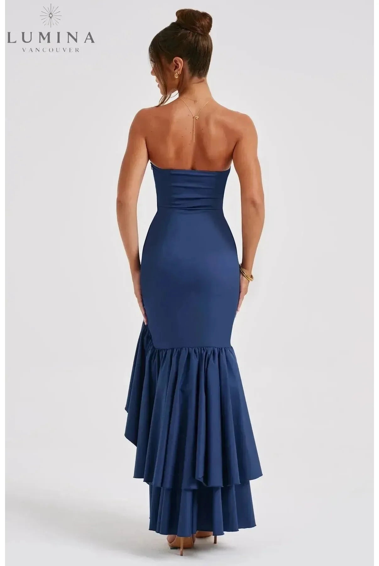 Riviera | Sleeveless Slit Ruffle Maxi Dress