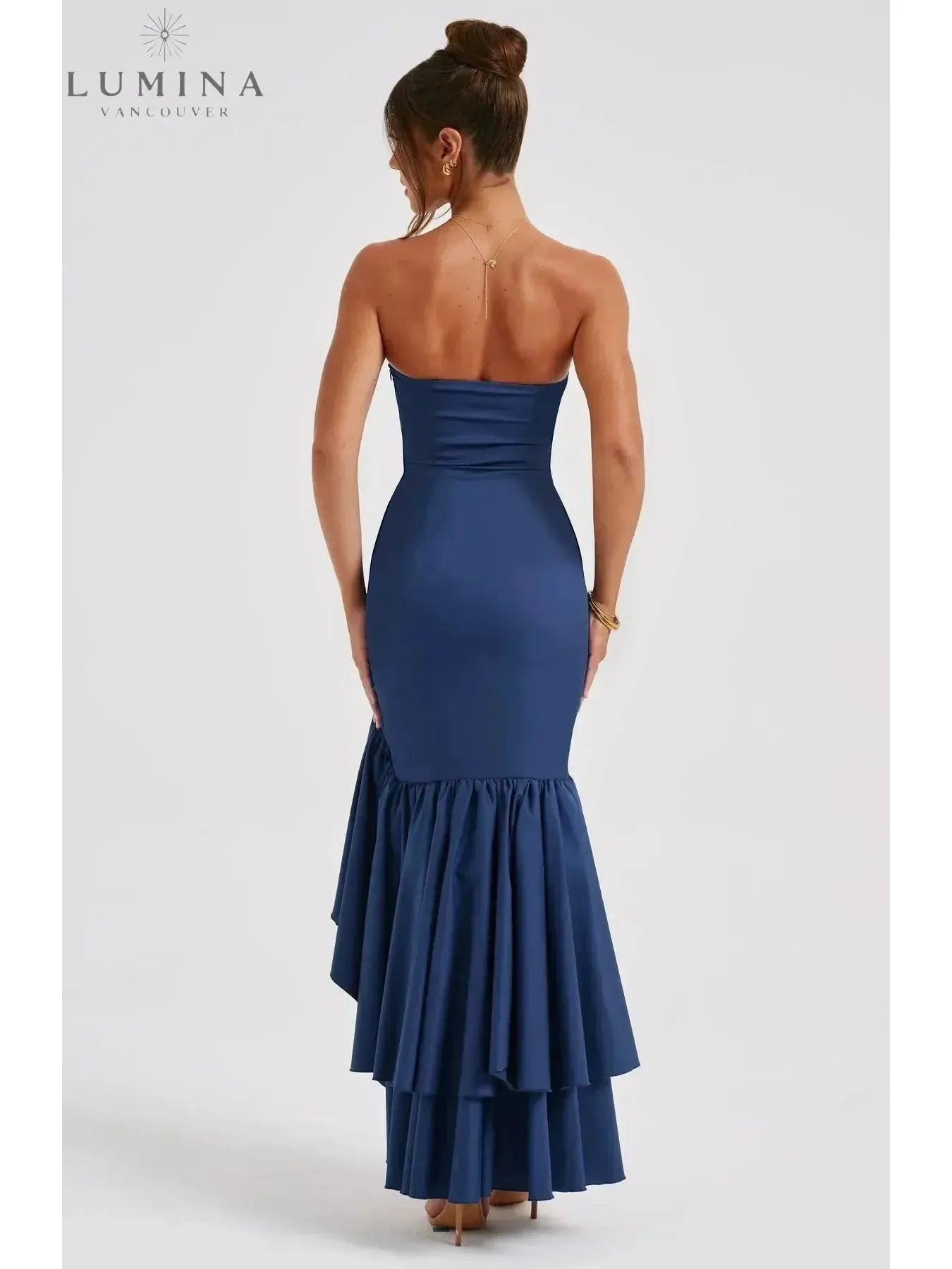Riviera | Sleeveless Slit Ruffle Maxi Dress