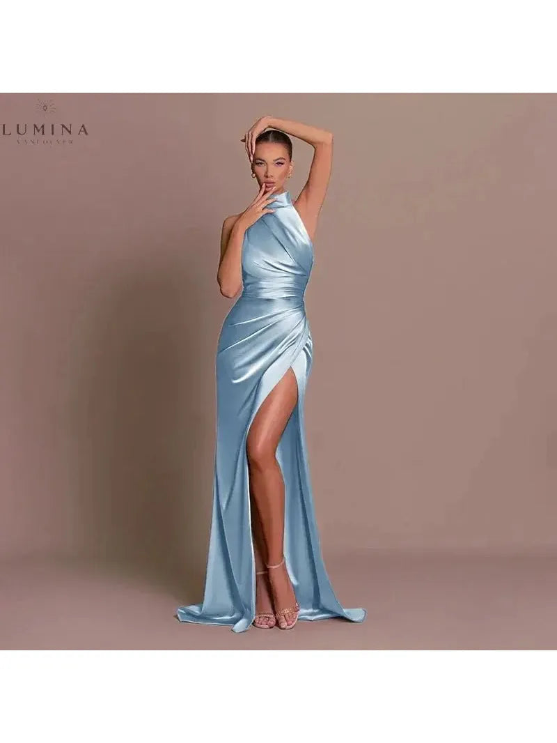 Cleo | Sleek Slit Gown