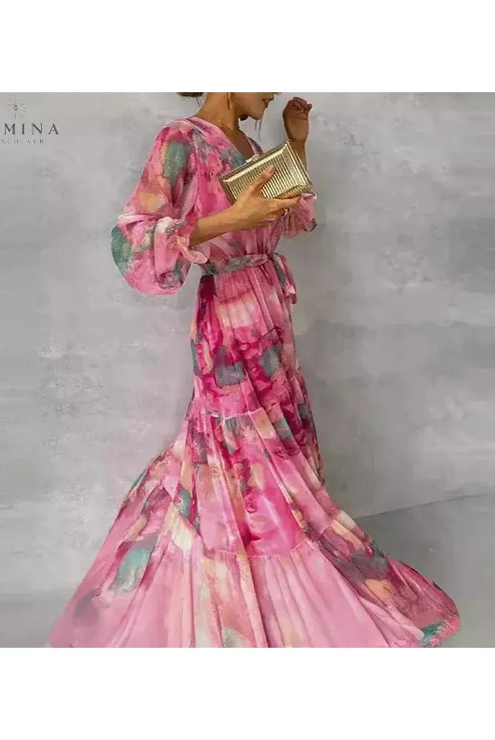 Emily - Elegant Floral Dress