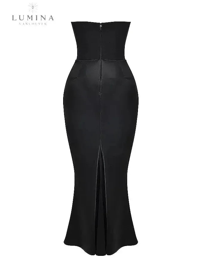 Victoria Noir | Sophisticated Black Maxi Dress